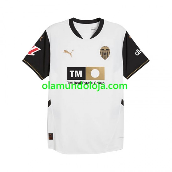 Camisola Valencia CF Homem Equipamento Primeiro 2024-2025 Manga Curta